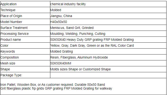 H40x50x50 fibreglass walkway grating introduction H40x50x50 fibreglass walkway grating introduction