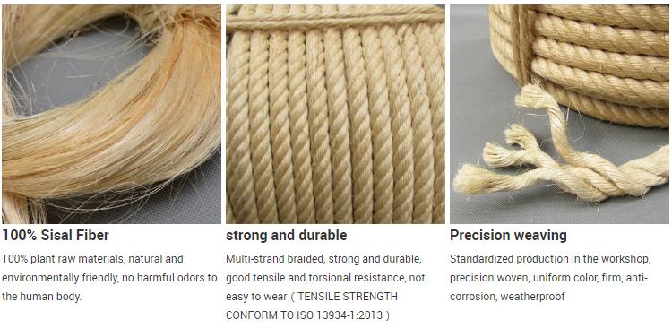natural sisal rope application