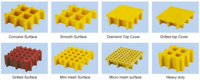 H40x50x50 fibreglass walkway grating size
