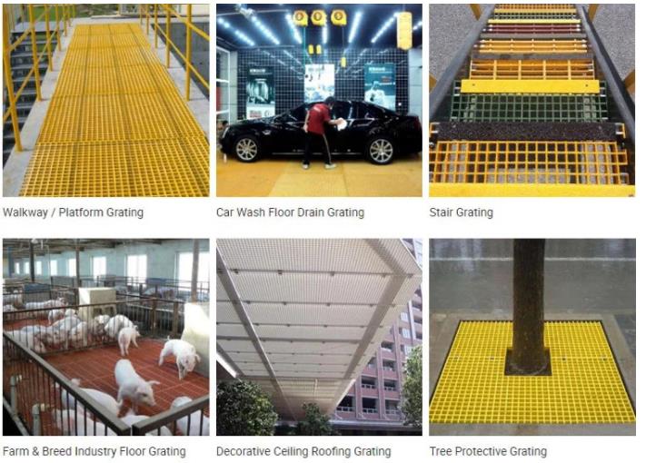 H40x50x50 fibreglass walkway grating applicant