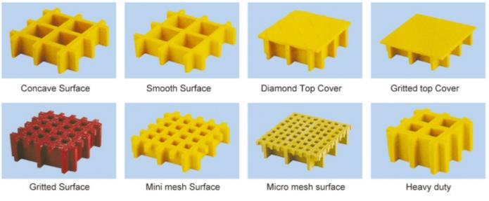 H30x40x40 heavy duty frp grating size