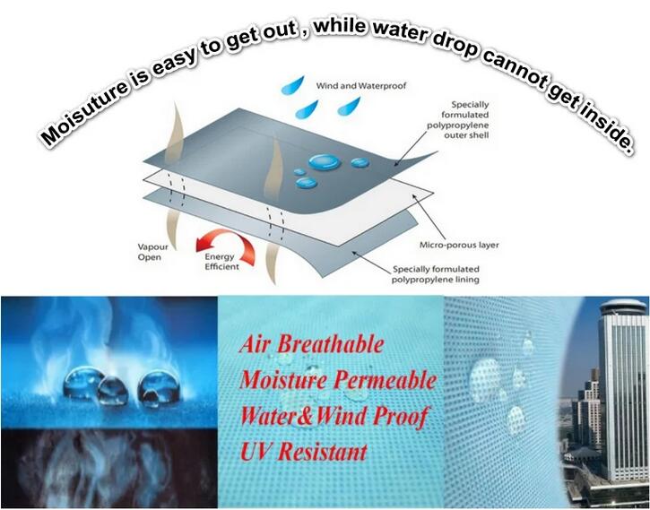 useage breathable membrane for roof