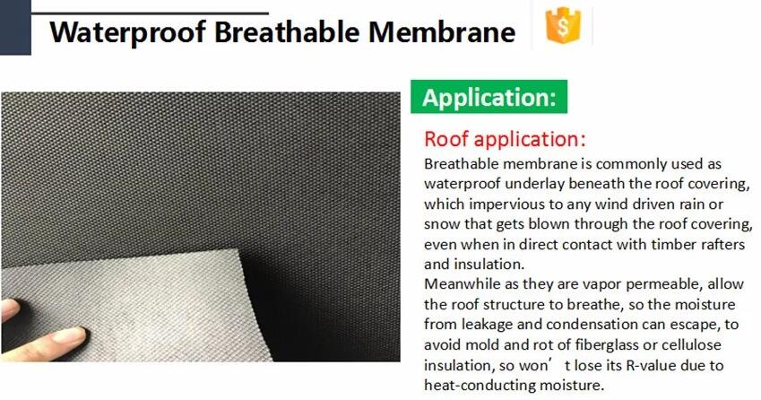 best breathable membrane roof application