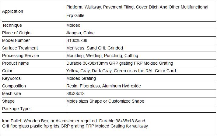 38x38x13 fiberglass grating introduction