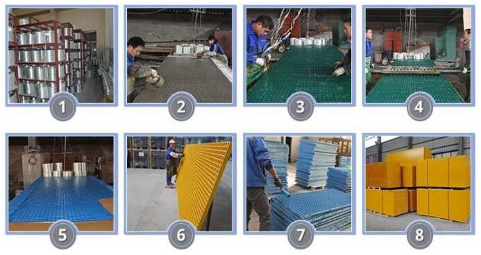 H25x50x50 heavy duty fiberglass grating packing line H25x50x50 heavy duty fiberglass grating packing line