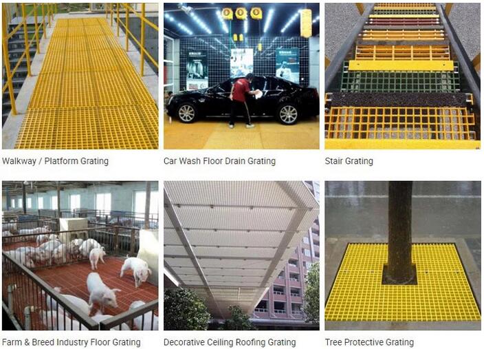 H40x83x83 grp mesh walkway application