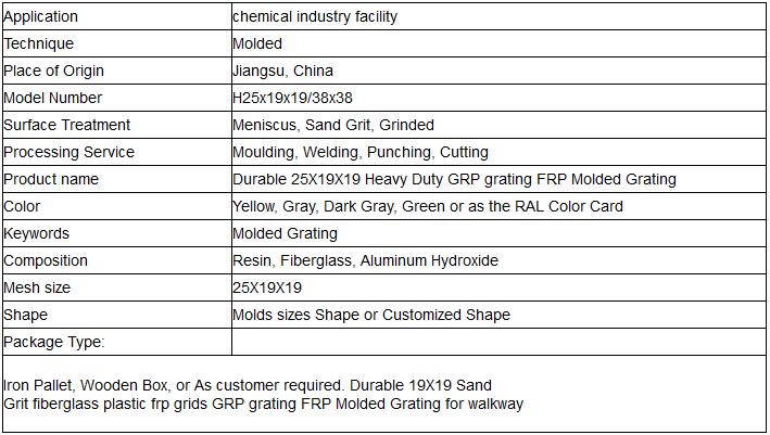 H25x19x19 frp micro mesh grating introduction
