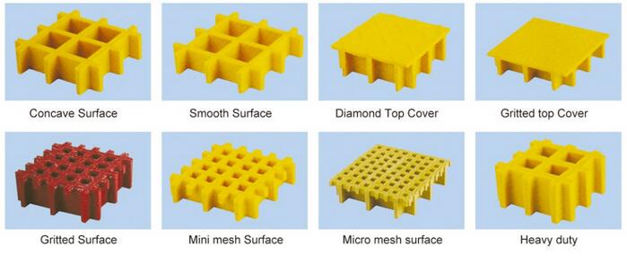 H25x19x19 frp micro mesh grating size