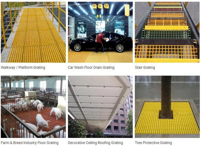 H50x25x25 fibergrate frp grating application