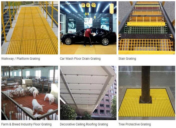 H38X26X26 fibergrate frp grating application